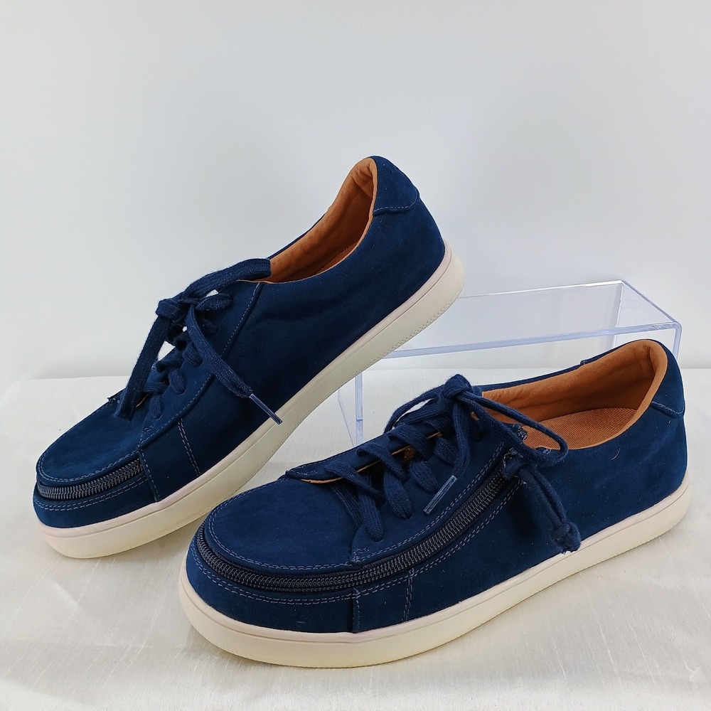 BILLY Sneaker II Navy Blue Adaptive Low Top Shoes Womens 9.5W Mens 8W
